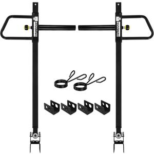 Fitvids Upgraded Adjustable Jammer Arms, Lever Arms, Monolift Attachments Rated 600 LB Per Arm, Fits Racks at All Post Sizes and Hole Sizes, Pair