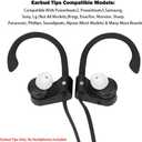 3 x Silicone Replacement Earbud Tips Earbud Covers Eartips Fit Most in-Ear Earbuds(Inner Hole 3.8mm -5.1mm) Headphone Ear Bud Replacement Tips 9 Pairs S M L