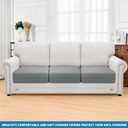 2025 Stretch Cushion Cover for Sofa, Individual Couch Sofa Seat Covers Removable & Washable, Sectional Couch Cushion Slipcover Replacement, Unique Fashion Pattern Soft Cozy Durable (3Pc, Light Gray) (Promo- Light Grey)