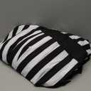 MelangCos Victorian Dress Renaissance Ball Gown Black and White Stripes Costume for Women (Large)