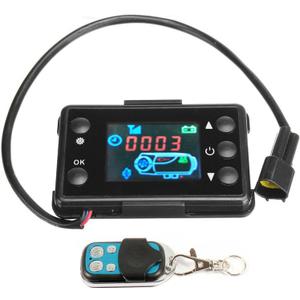 12V/24V LCD Thermostat Controller with Remote(Without Battery) for Diesel Air Parking Heater, Universal Heater Switch Replacement