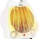 BLACK+DECKER Space Heater, for Office Desk, Home Office & Portable Desk, Personal Heater with 3 Settings, Desk Heater with Adjustable Thermostat, White (8.4 x 5.2 x 10 Inches)