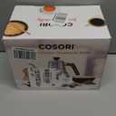 COSORI Gooseneck Electric Kettle with 5 Variable Presets, Pour Over & Coffee maker, 100% Stainless Steel Inner Lid & Bottom, 1200 Watt Quick Heating, 0.8L, Silver