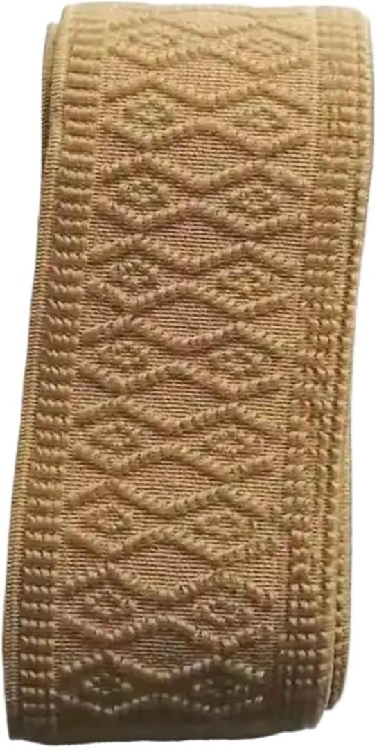 Flat Elastic for Sewing 5cm Pants Waist Cotton Rubber Clothing Accessories with Pattern Thickened Bands(Color3) (5M-50MM)