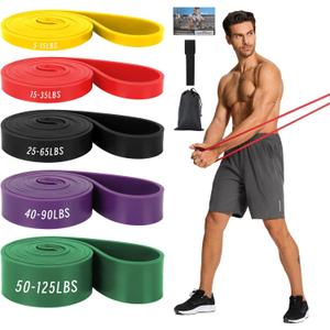 Non Latex Resistance Bands, Pull Up Assistance Bands, Exercise Bands Resistance, Workout Bands Resistance for Men and Women, Stretch Bands for Exercise, Physical Therapy, Fintness, Training