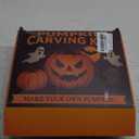 Draupnir 25 Pcs Halloween Pumpkin Carving Kits,3 Pcs Pumpkin Carving Tools with Hammer and 22 Pcs Stainless Steel Stencils,Easy Safe and Durable DIY Halloween Cutters Shape