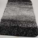 OLANLY Bathroom Rugs Mat 30x20, Extra Soft Absorbent Microfiber Bath Rugs, Rubber Backing, Quick Dry, Machine Washable Bath Mats for Bathroom Floor, Tub, Shower and Home Decor Accessories, Black