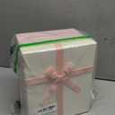 Cholemy Pink Valentine Velvet 5 Pcs Square Gift Boxes with Lid and Ribbon Assorted Size Nesting Decorative Box Wrap for Present Wedding Graduation Birthday Anniversary Party Favor