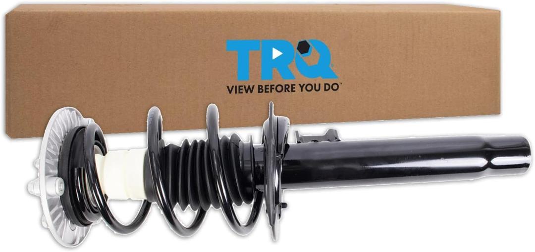 TRQ Front Strut and Spring Assembly Compatible with 2013 BMW 320i 2014-2018 328d 2012-2016 328i 2016-2017 330e 2012-2015 335i 2016-2018 340i 2013-2015 ActiveHybrid 3 RWD Rear Wheel Drive