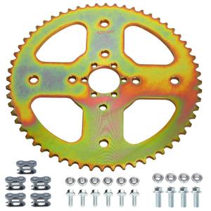 420 Sprocket 60 Tooth 40mm Bore Compatible with Mini Bike Coleman CT100U CC100X BT200X CT200U-EX CT200U Baja Doodlebug DB30 TrailMaster MB200 Monster Mega Moto 80cc Predator 212cc Engine Parts (Golden)