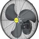 VAGKRI Wall Mount Fan, 20 Inch High Velocity Metal Oscillating Fan, 3 Speeds, 5300CFM Industrial Wall Fan for Home Office Patio Garage Factory Greenhouse Warehouse Farm