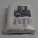 LAMIT Natural Ivory Semi Sheer Linen Curtains 84 inch Long, Cream White Light Filtering Living Room Panels Back Tab and Rod Pocket Neutral Drapes for Bedroom/Farmhouse, 2 Panels, 52 x 84 Inch