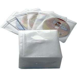 100PCS CD Storage Cases, Standard Two-Sided Clear CD Sleeve case with Drop-Proof Closure