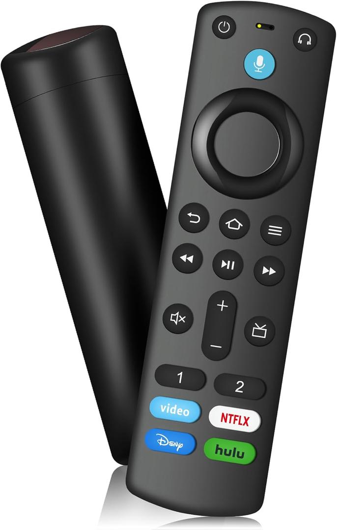 Voice Remote Replacement fit for TV-Stick/TV Cube/TVs Lite and fit for Insignia/Toshiba/Pioneer Smart TVs (3rd Gen Pro Plus)
