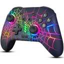 Switch Controller, Wireless Pro Controller Compatible with Nitendo Switch/Switch 2/Switch Lite/Switch OLED, Switch Controller Pro, Rechargeable Switch Remote Gamepad with 6-Axis Gyro,10 LED Light