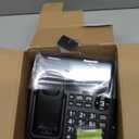 Panasonic Cordless Phone with Advanced Call Block, Link2Cell Bluetooth, One-Ring Scam Alert, and 2-Way Recording, Answering Machine, 4 Handsets - KX-TGF944B (Black)