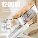 Droyek Portable Travel Steamer for Clothes, 1200W Powerful 2 In 1 Steamer & Iron,10s Fast Heat,4 Modes with LED Display, 150ml Water Tank Powerful Wrinkle Remover for Home,Office, Travel