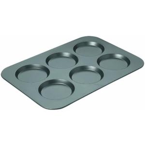 Chicago Metallic Professional NonStick Muffin Top Pan, 15.75Inch x 11Inch, 6-Cup Muffin Top Pan