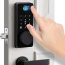 Keyless Entry Door Lock, Biquole Smart Lock with App Control, Fingerprint Door Lock, Electronic Keypad Deadbolt, Auto & One Touch Lock | Digital Smart Door Locks | Easy Installation | IP54 Waterproof