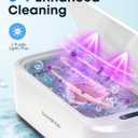 BEESHOP 48kHz Ultrasonic Jewelry Cleaner, Dual Modes with Degas Function, for Jewelry, Glasses, Rings, Retainers, Dentures, Watch Straps & More, 19oz 304 Stainless Steel Tank, 30W Sonic Cleaner Power