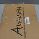 AWASEN Mid Century Modern Side Table, Small End for Living Room Bedroom Office Small Spaces, Modern Side Table Nightstand with Solid Wood, Easy Assembly, (Brown)