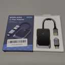 Wireless CarPlay Adapter for iPhone  Plug-and-Play with USB-A Extension & USB-C Connector, Zero Latency, Compatible with 2016+ Cars & iOS 10+