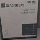 Toilet Seat Round Soft Close16.5'', Toilet Lid Slow Close Quiet No Slam, Easy Installation & ReleaseSafe PP Material Easy Clean, Comfortable Ergonomic Design, 2 Years Support, White Plastic