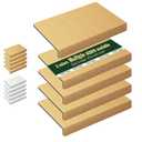 4 Tier PVC Wire Shelf Covers – Faux Wood Grain Wire Rack Covers for Shelves, Shelf Liners for Pantry, Closet, Bathroom & Kitchen, Waterproof Scratch Resistant Easy Install, 32"×16",Original Wood