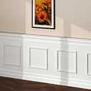 NeatiEase 4 Set Peel and Stick Wall Molding Trim Kit, 24" x24" Premade Wainscoting Panels, Self Adhesive Moulding Panel for Interior Walls Picture Frame
