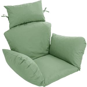 Egg Chair Cushion – Outdoor Hanging Chair Cushion, Replacement Cushions for Patio Swing, Waterproof, Fade- Resistant, Removable & Machine Washable Cover, Sage Green