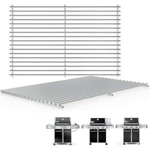 SafBbcue 7528 Grill Grid Grate for Weber Genesis 300 Series Genesis E-310 320 330 Genesis S-310 320 330 Genesis EP-310 320 330 Gas Grill Parts, 19.5inch Stainless Steel