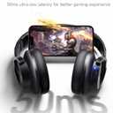 Picun B8 Bluetooth Headphones, 120H Playtime Headphone Wireless Bluetooth with 3 EQ Modes, Low Latency, Hands-Free Calls, Over Ear Headphones for Travel Home Office Cellphone PC Black