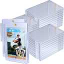 120ct Magnetic Card Holder, 35pt One Card Touch Holder for Trading Cards,Baseball Card Protectors Hard Plastic, Display Case for Collectible Cards Sport Cards Game Cards Top Loads for Cards Sleeves