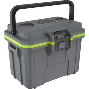 Pelican 8QT Personal Cooler & Dry Box (Dark Grey/Green)