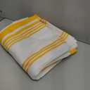 Urban Villa Kitchen Towels 100% Cotton Pack of 6, Highly Absorbent Quick Drying Super Soft Premium Dish Towels for Kitchen with Hanging Loop Hand & Tea Towels - 20x30 Inch, (Yellow & White, Striped)