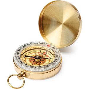Camping Survival Compass Metal Compass Kids Compass for Hiking Camping Hunting Outdoor Military Navigation Tool