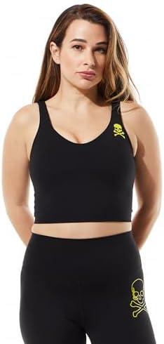 SoulCycle Women's Front Row Crop Tank Skull, XS