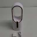 Desk Fan Bladeless, 11.8 Inch Office Fan Small, Quiet, 3 Speed Adjustment, Touch Control, Easy to Clean, Desk Fans Small Quiet, Ideal for Office, Living Room, Bedroom, White