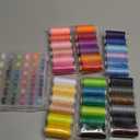 Eoehro 72 Pcs Sewing Thread Kit, 36 Colors, 400 Yards per Spool Polyester Thread, Prewound Bobbins, Sewing Machine Threads
