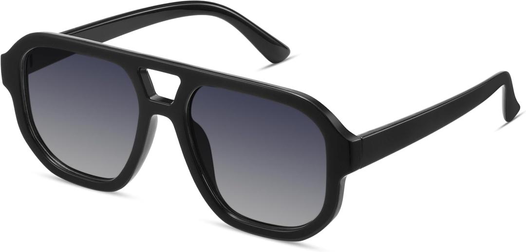 livho Trendy Polarized Square Aviator Sunglasses Women Men Square Eyewear Frame, Retro Sun Glasses for Women Men 2025 Shades