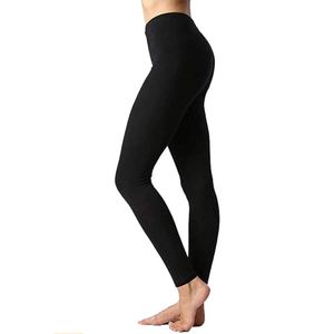 Zenana Outfitters Womens Full Length Cotton Solid Leggings, XL