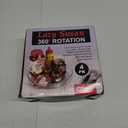 Oizeir Clear Lazy Susan Turntable Organizer (Pack of 4) 9 Inch Acrylic Rotating Storage for Cabinet, Pantry, Fridge, Bathroom, and Vanity Countertops