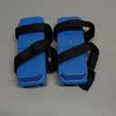 Winter Toddler Ice Skates, Adjustable Double Runner Ice Skates with Hook and Loop Fastener Straps, Blue Double Blade Ice Skates for Kids Toddler Training Shoes Beginner