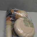 Teivio 32-Piece Kitchen Plastic Wheat Straw Dinnerware Set, Service for 8, Dinner Plates, Dessert Plate, Cereal Bowls, Cups, Unbreakable Colorful Plastic Outdoor Camping Dishes, Desert