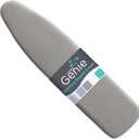 HOME GENIE Ironing Board Cover, Extra Thick Padding, Scorch Resistant Silicone Coating, 15x54 Full Size, Elastic Edge Heavy Duty Iron Pad Covers Standard Boards, Hook and Loop Fastener Strap, Silver