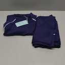 WIHOLL Lounge Sets for Women 2 Piece Fall Outfits 2025 Wide Leg Pant Matching Sets Womens Clothing (Large, Navy)