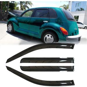 94511 Sunproof Waterproof Side Window Wind Deflector Window Visor fit for 2001-2010 PT Cruiser, 4pcs Protective Replacements Rain Guards Set