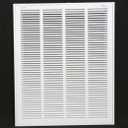 HVAC Premium 26 x 20 Duct Opening Steel Return Air Filter Grille, for 1-inch Filter, Removable Door, Flat Stamped HVAC Vent Cover Grille, Outer Dimensions 28.5 x 22.5