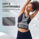 Adjustable Weighted Vest PACEARTH Ironsand Weight Vest with Six 1.5-lb Adjustable Weights, 11-20 lbs Total, Big Zipper Pouch, Home Workout Weight Vest for Men and Women in Cardio and Strength Training