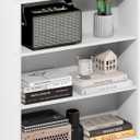 Furinno Basic Book Shelf, 3-Tier Bookshelf, Cube Storage Organizer Bookcase with Open Shelf, 7 x 24 x 26, for Living Room, Bedroom, Home Office, White